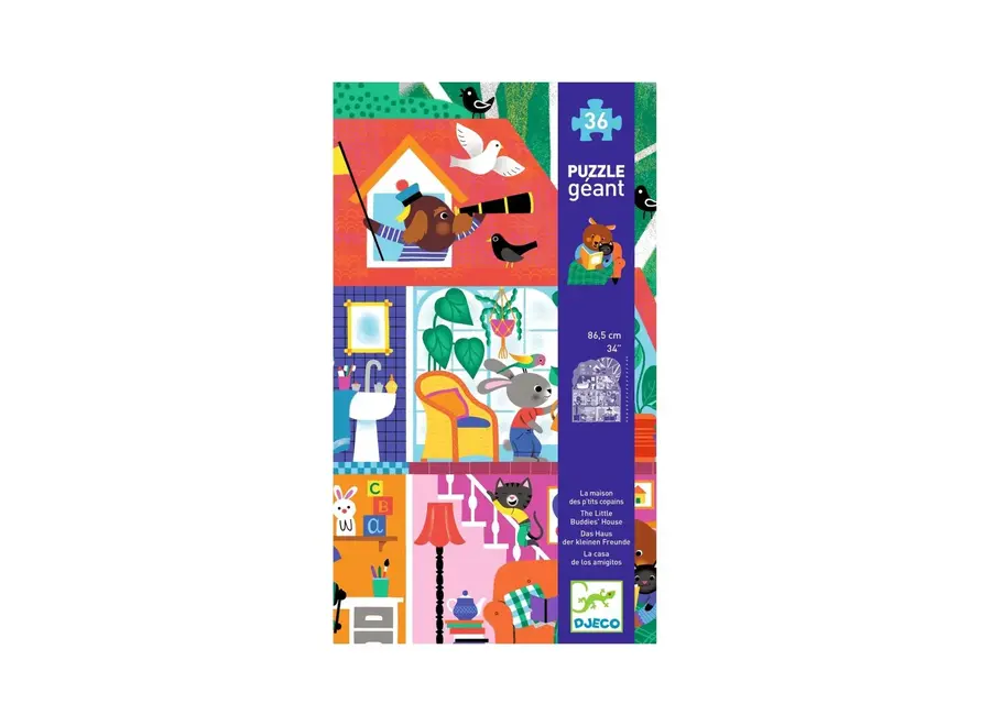 GIANT PUZZLE - The Little Buddies' House - 36 pcs
