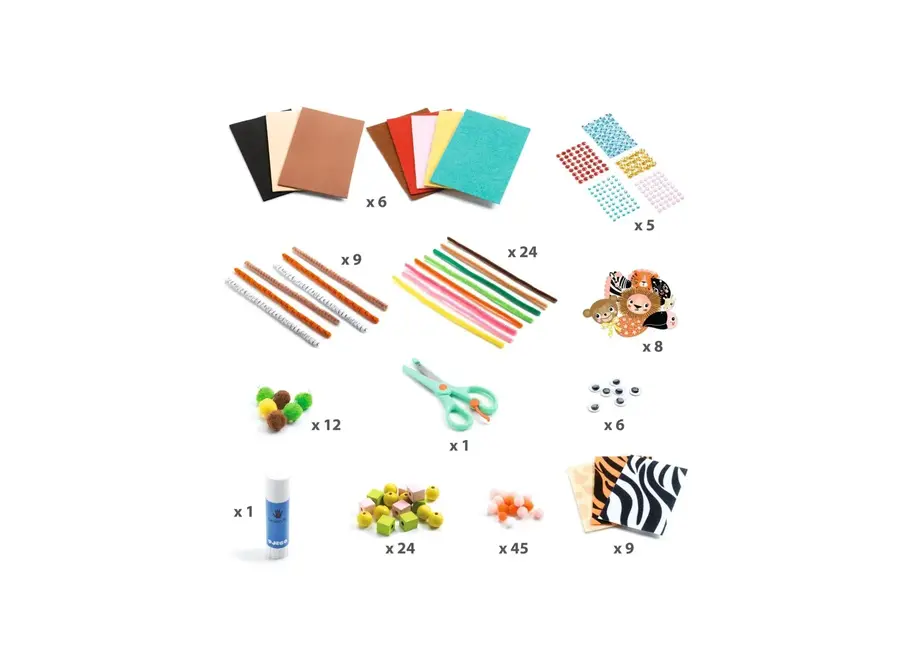 Knutselbox  - Jungle Animal Creation Box