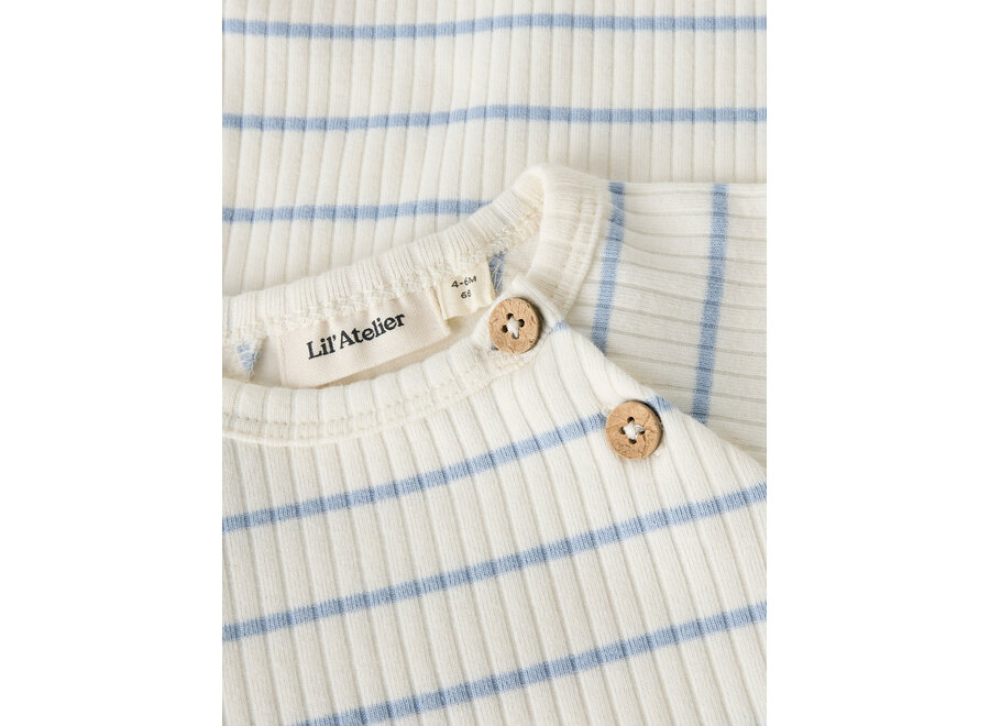 Romper Kail streep - Coconut milk