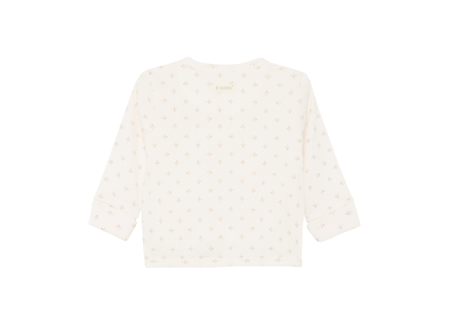 Wrap T-shirt LS Rib  White