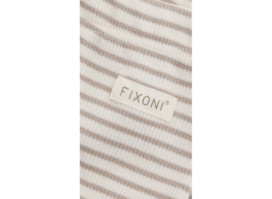 Leggings Rib Stripe Brown