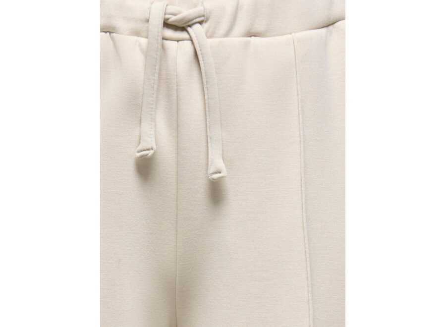 Broek Ada wide pintuck - Oatmeal