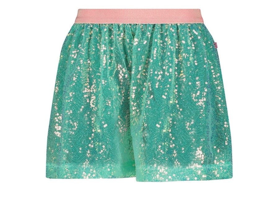 Pailetten rok - Rolling into Spring - Groen