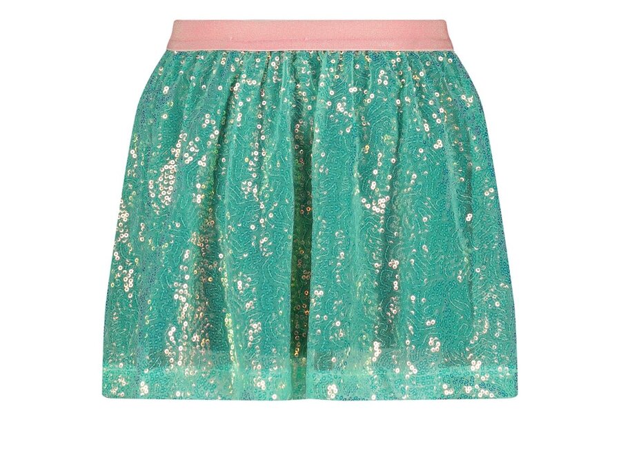 Pailetten rok - Rolling into Spring - Groen
