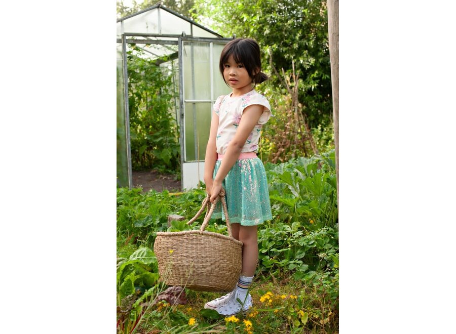 Pailetten rok - Rolling into Spring - Groen