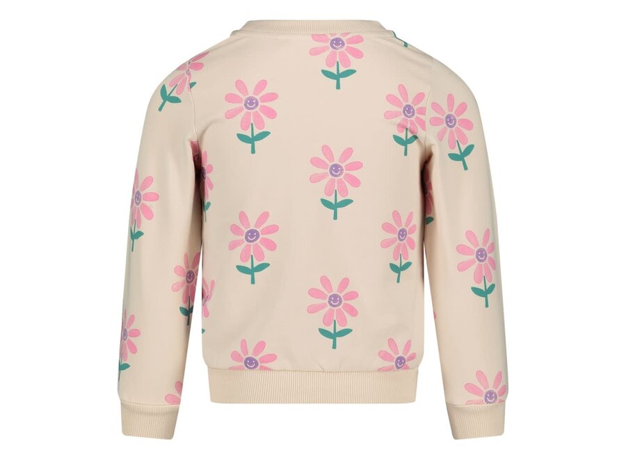 Sweater AOP - Rolling into Spring - Offwhite