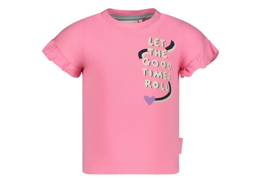 T-shirt - Rolling into Spring - Roze
