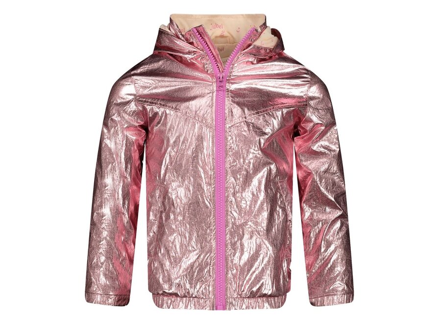 Jasje met capuchon - Rolling into Spring - Roze