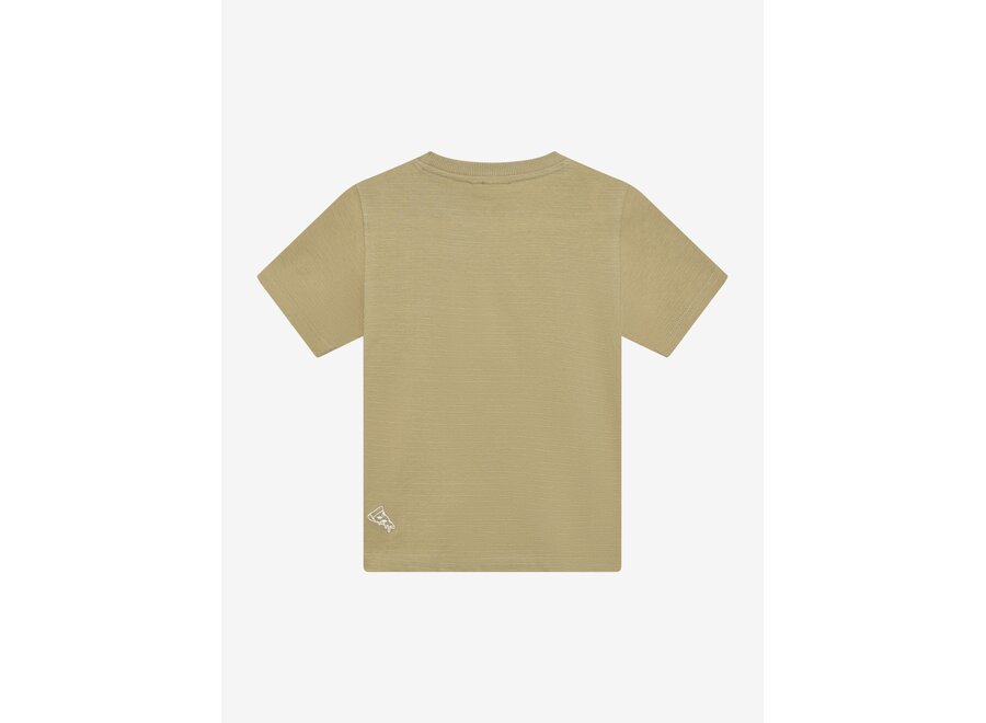 T-shirt Text Print - Pale olive green