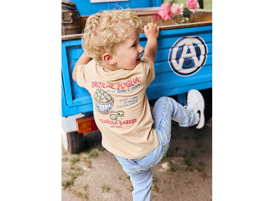 T-shirt Backprint - Latte Sand