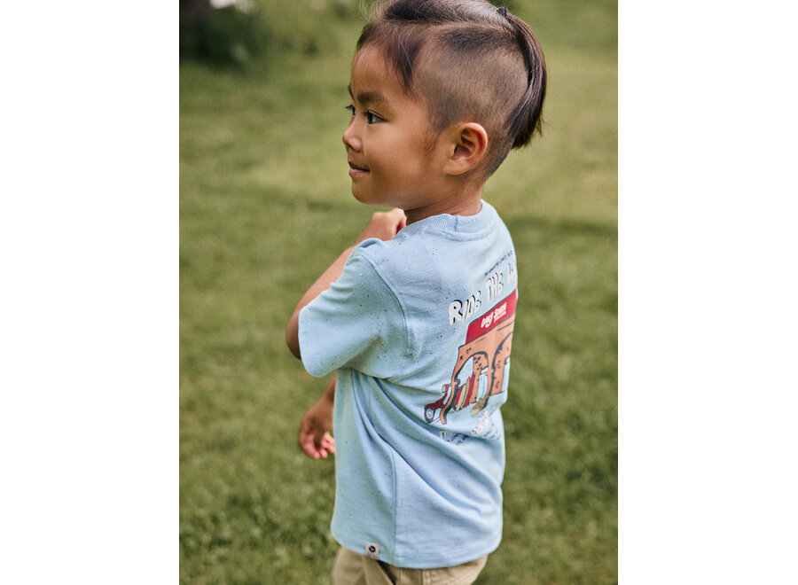 T-shirt Backprint - Celestial Blue