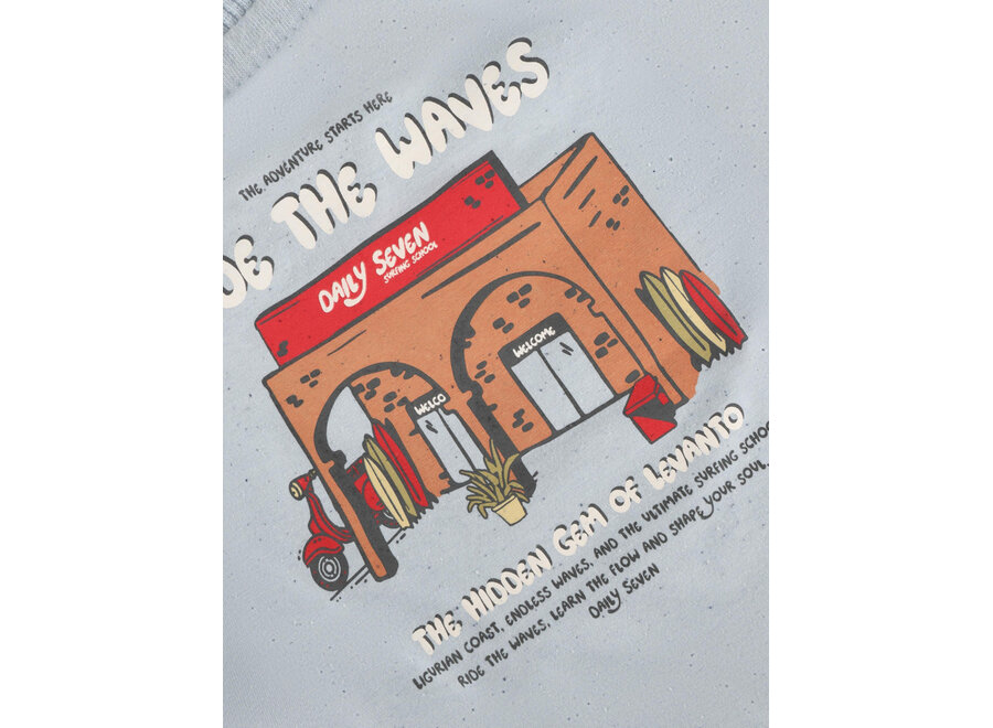 T-shirt Backprint - Celestial Blue