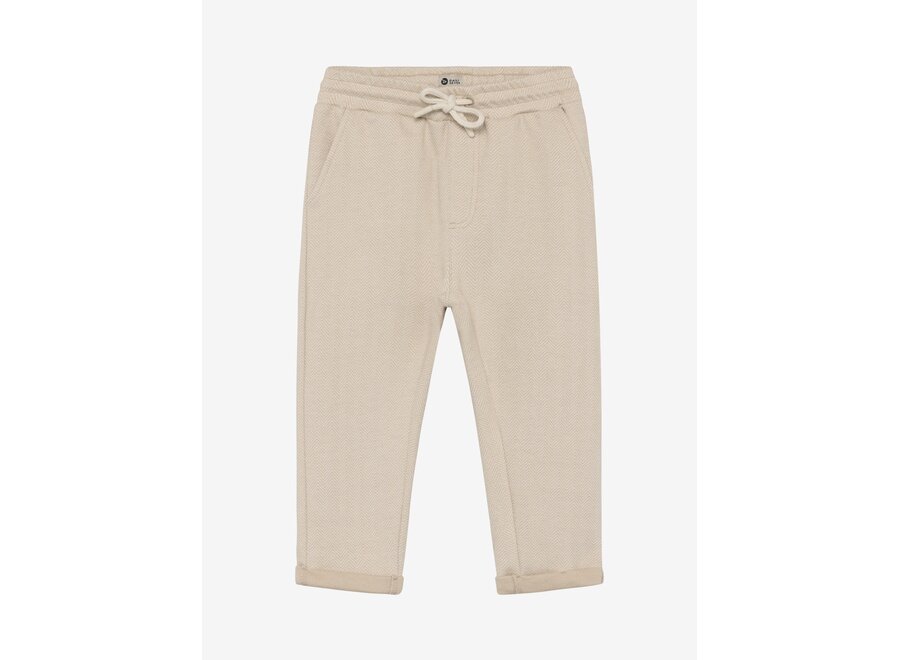 Herringbone Pants - Latte Sand