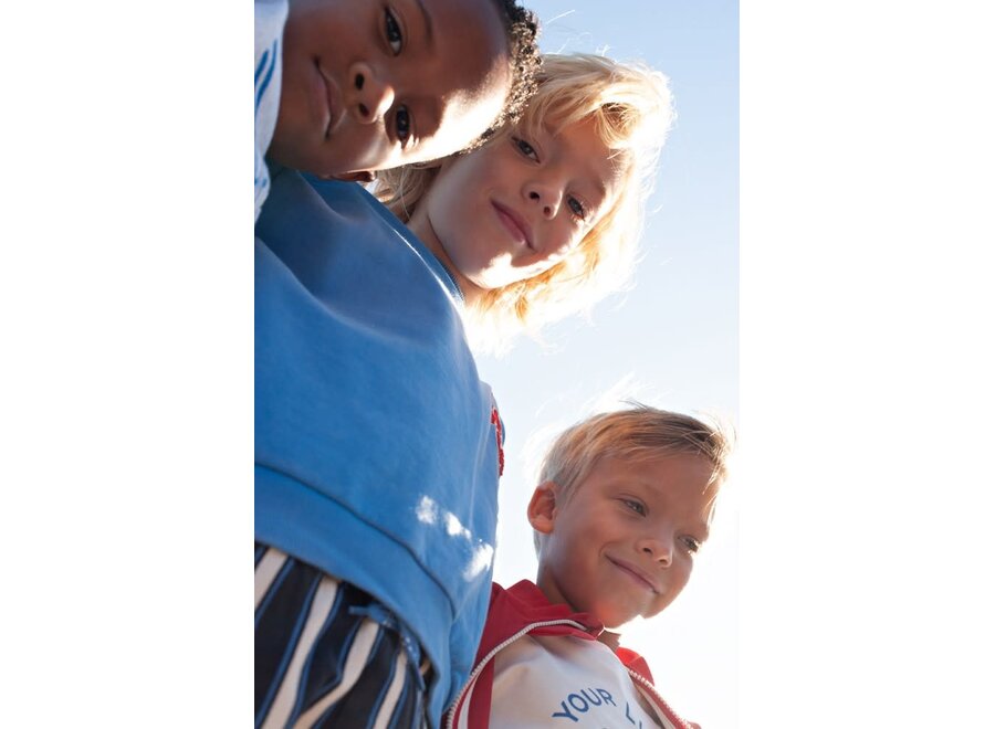 Sweater oversized - Run the Day - Blauw