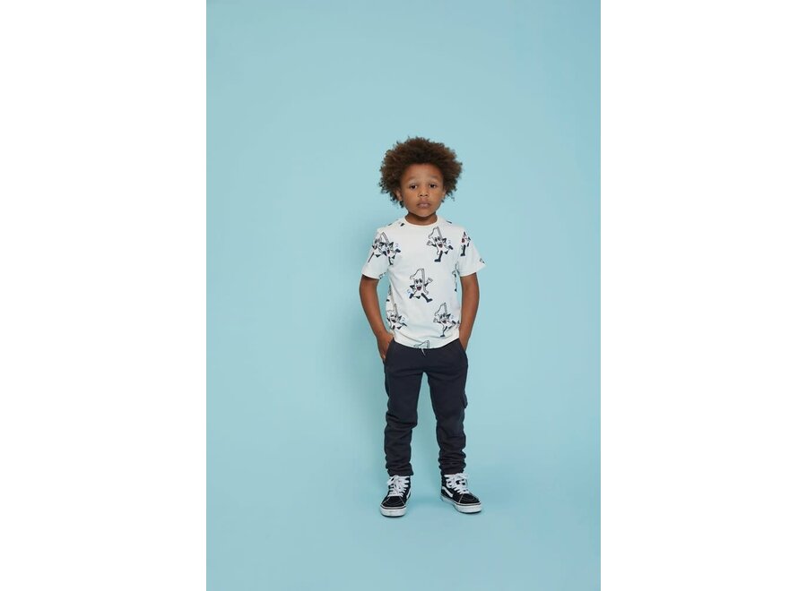 T-shirt AOP - Run the Day - Offwhtie