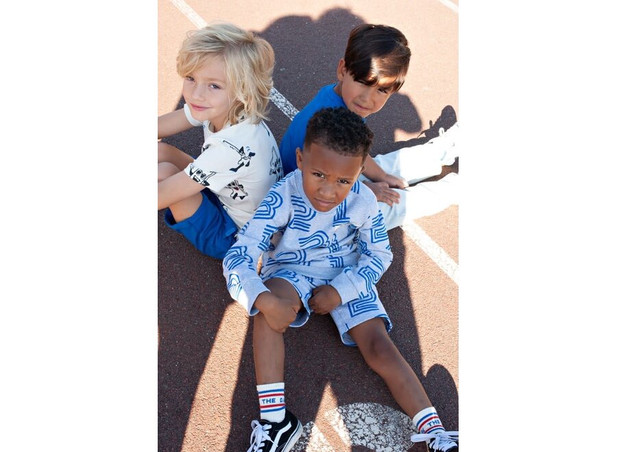 T-shirt AOP - Run the Day - Offwhtie