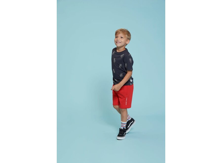 T-shirt AOP - Run the Day - Antraciet