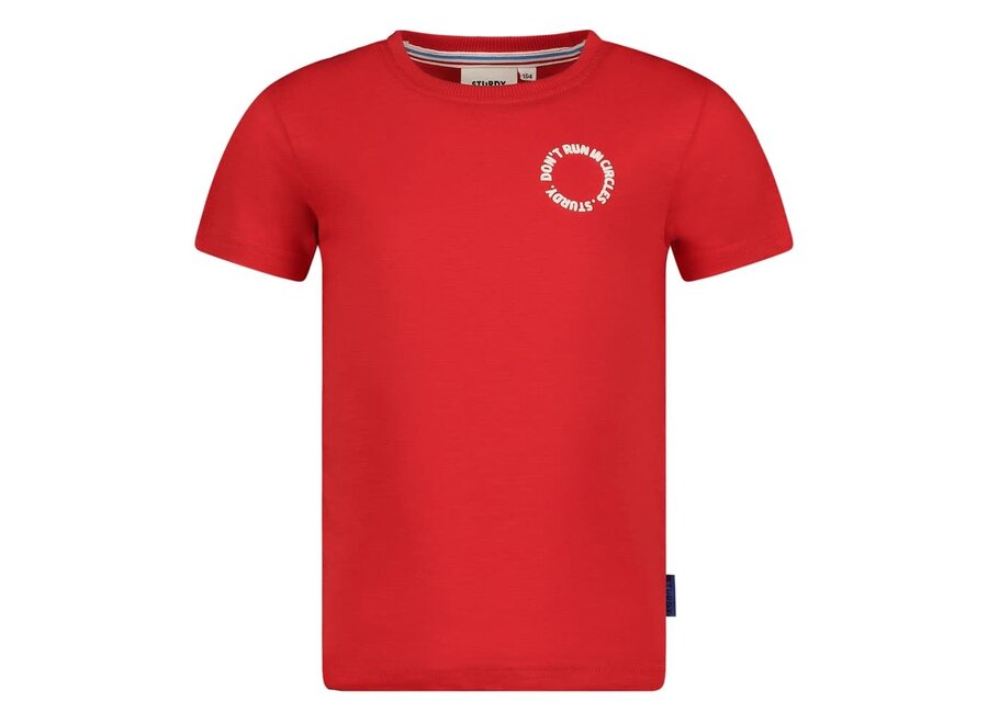 T-shirt - Run the Day - Rood