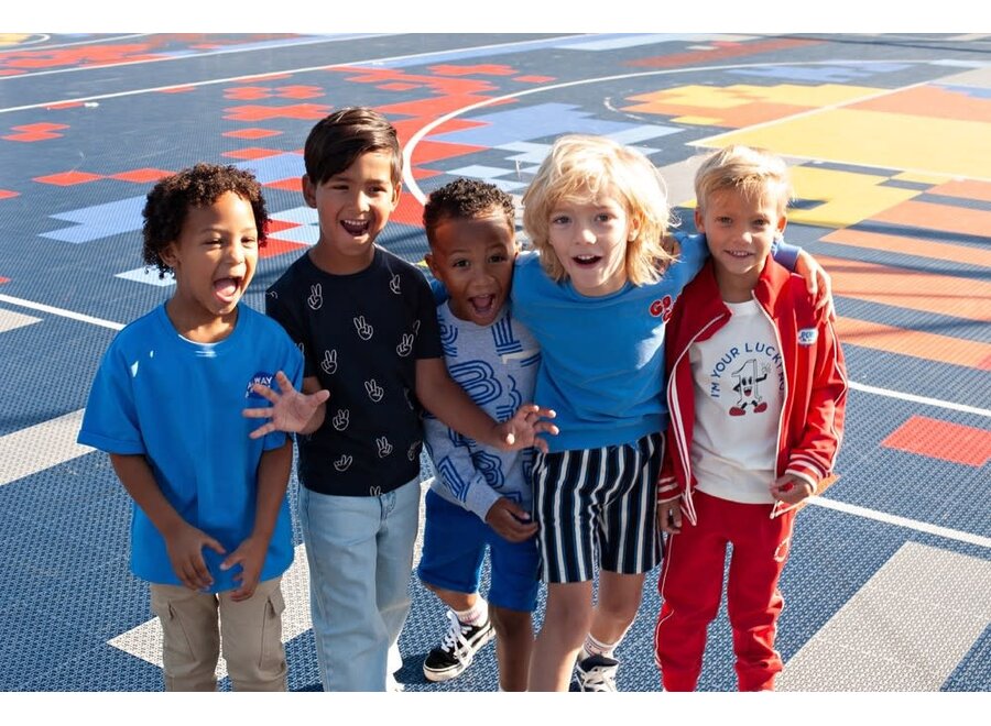 T-shirt - Run the Day - Blauw