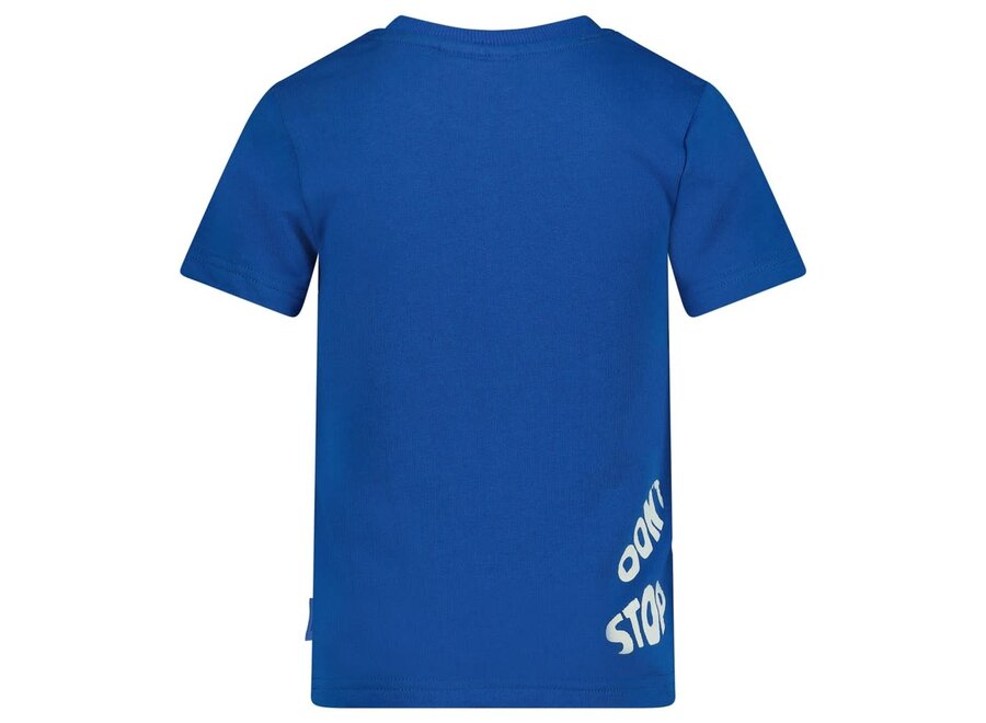 T-shirt - Run the Day - Kobalt