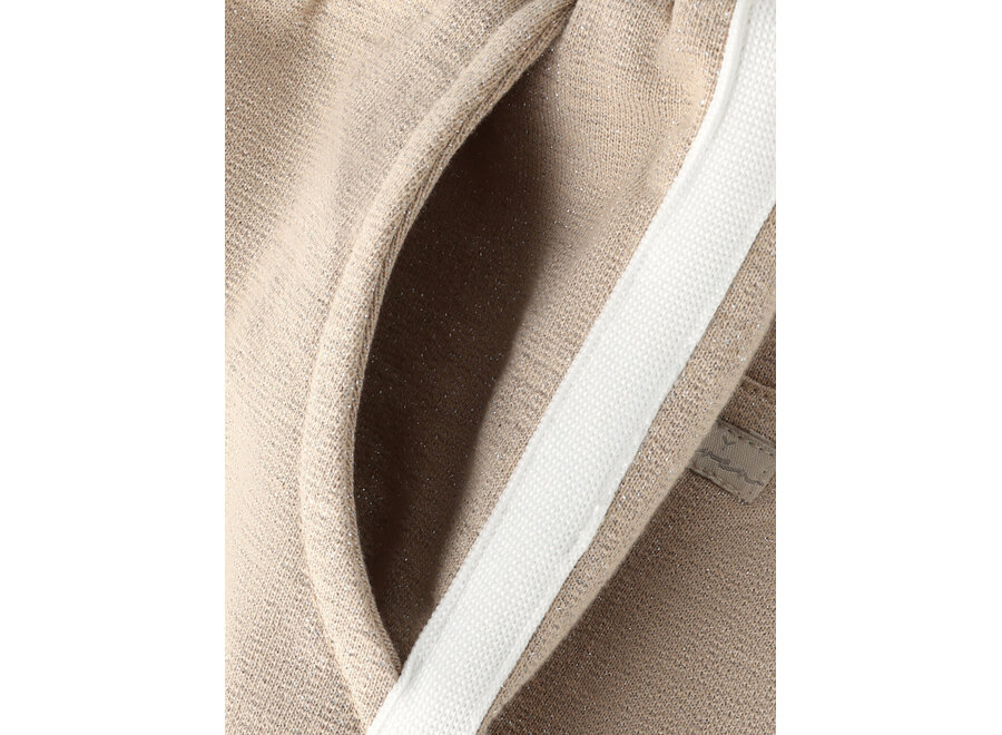 Wide Pants Sweat Glitter - Latte Sand