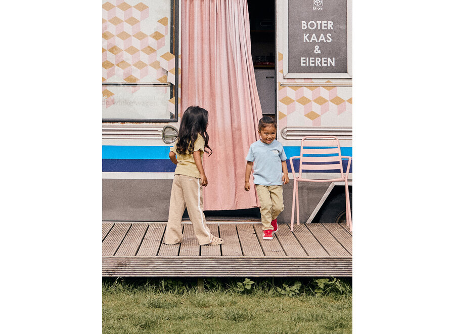 Wide Pants Sweat Glitter - Latte Sand