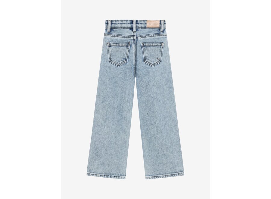 Denim Wide Fit Studs - Blue Denim