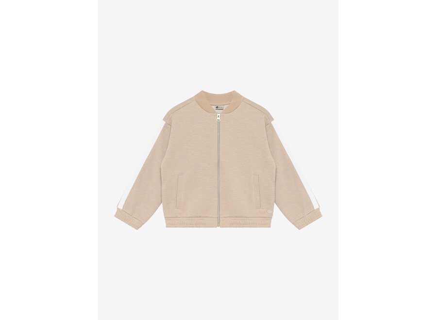 Sweat Jacket Glitter - Latte Sand
