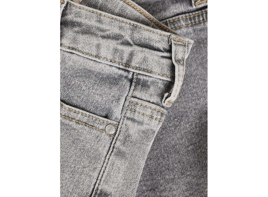 Denim Skorts - Grey Denim