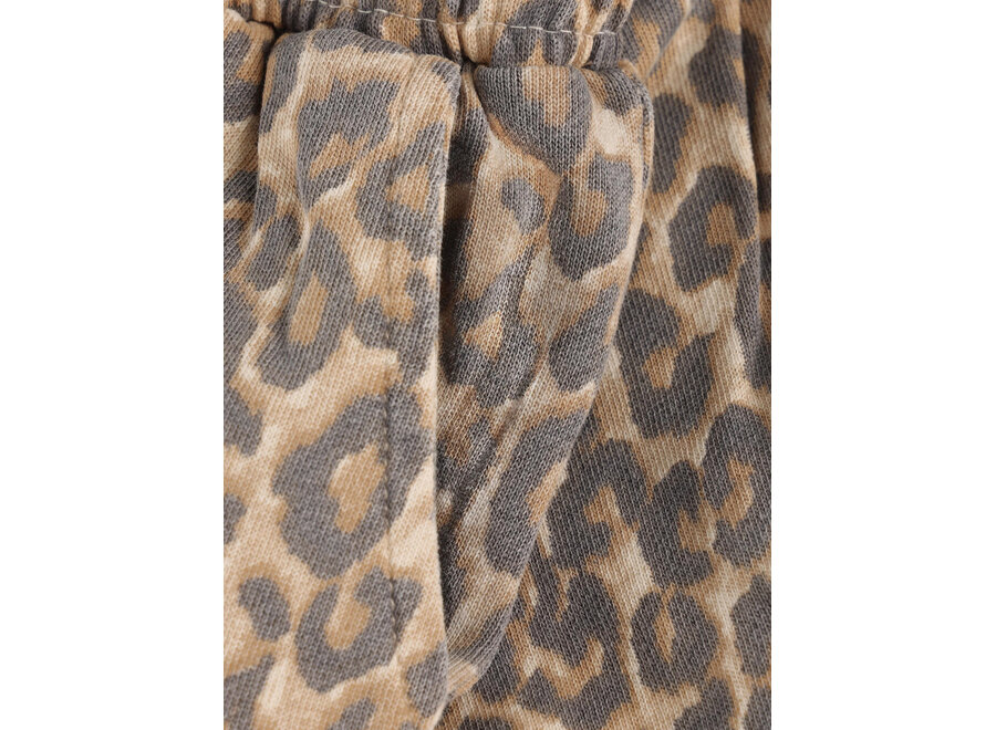 Wide Cargo Pants Print -  Sandshell