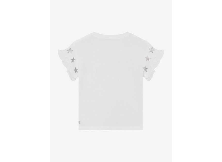 T-shirt Embroidery Sleeve - Egret