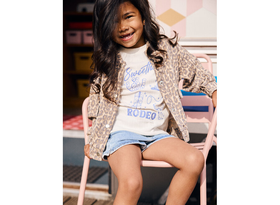 Sweat Jacket Print - Sandshell