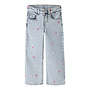 Jeans Rose Wide leg fit heart - Light Blue bleached denim (noos)