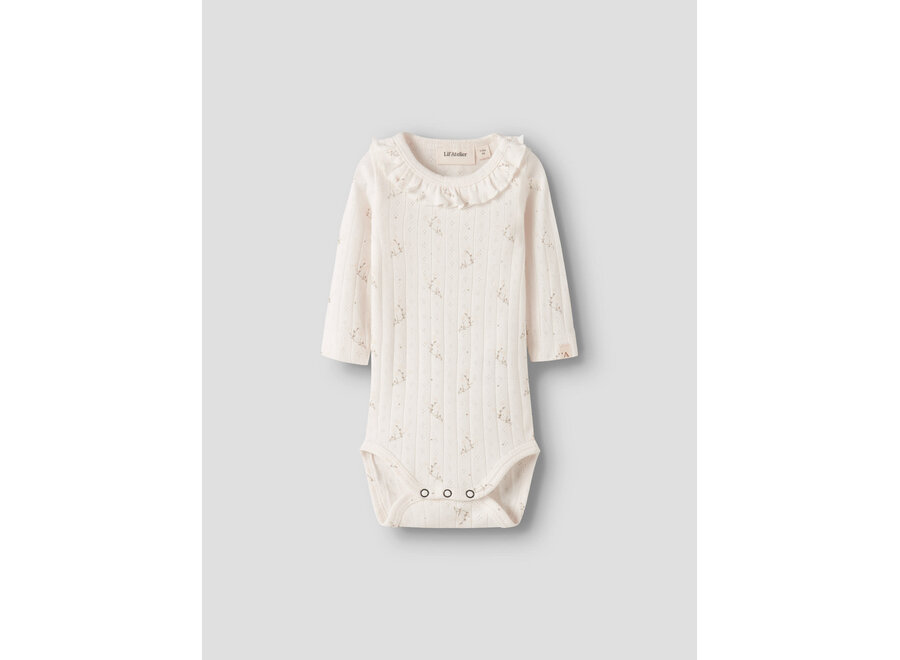 Romper Racello bloemetje - Coconut Milk