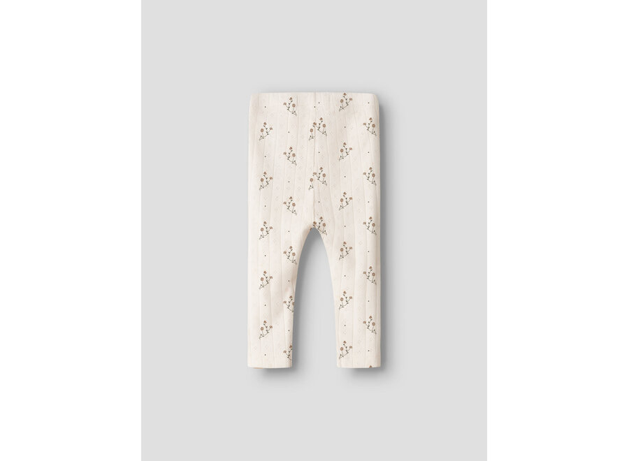 Legging Rachello bloemetje - Coconut Milk