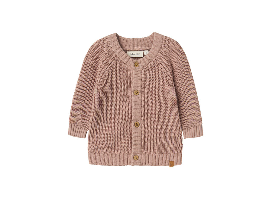 Knit Cardigan Emlen misty rose
