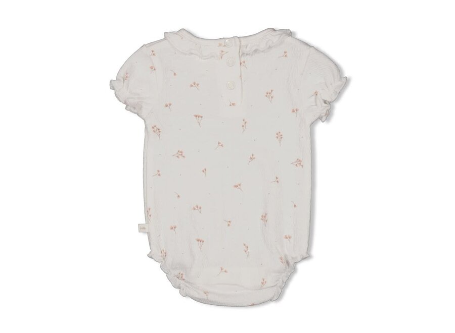 Romper crinkle AOP k/m - Delicate Flower - Offwhite