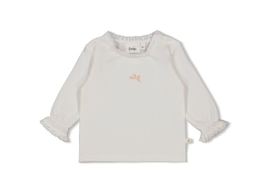 Longsleeve - Delicate Flower - Offwhite