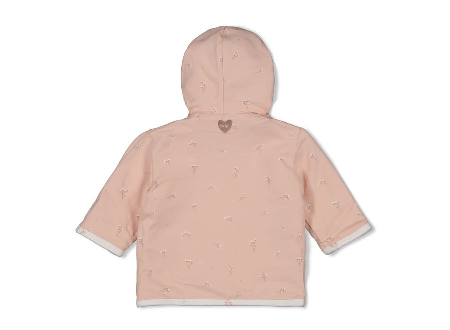 Omkeerbaar jasje met capuchon AOP - Delicate Flower - Offwhite