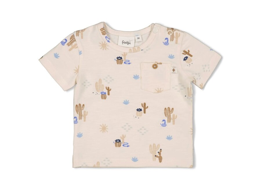 T-shirt AOP - Sssiesta - Offwhite