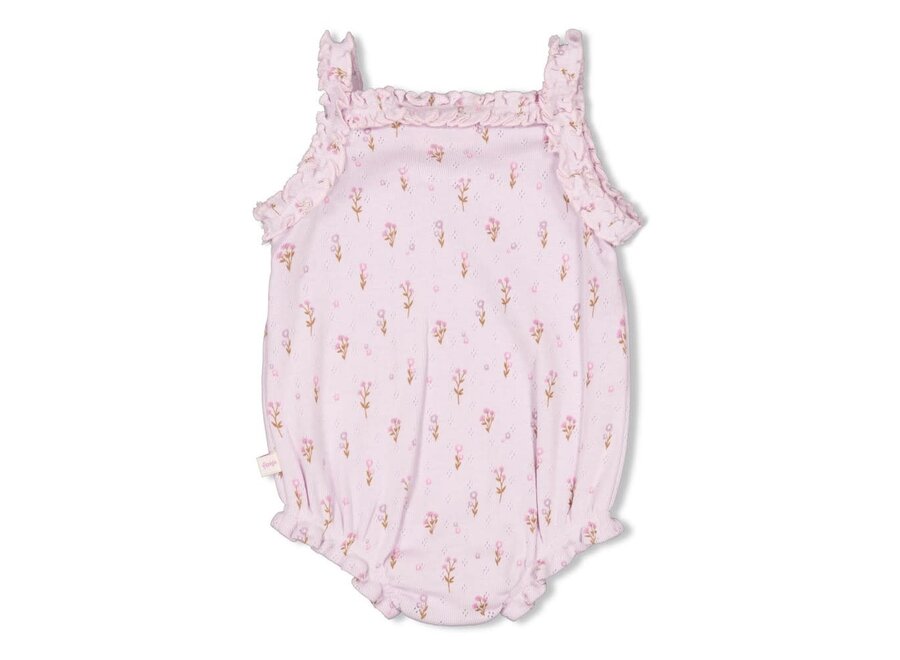 Romper pointelle rib AOP - Flower Ranch - Lila