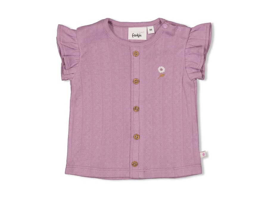 Top pointelle rib - Flower Ranch - Violet