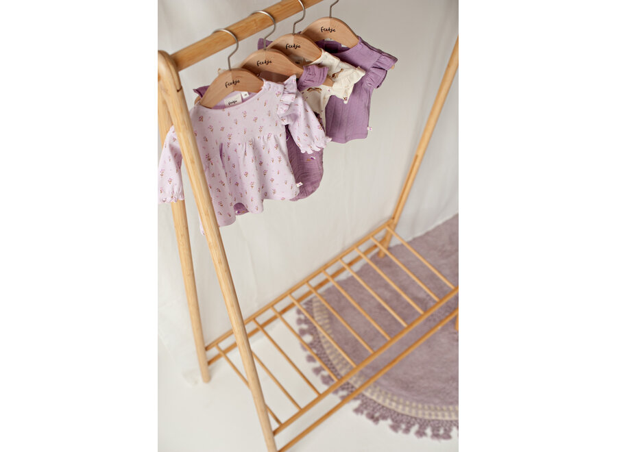 Top pointelle rib - Flower Ranch - Violet