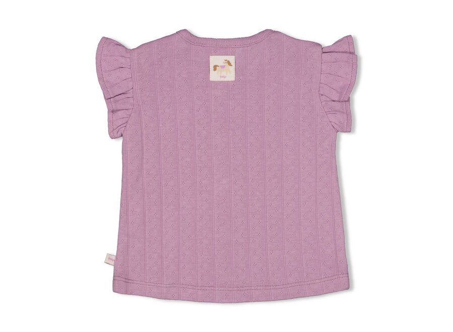 Top pointelle rib - Flower Ranch - Violet