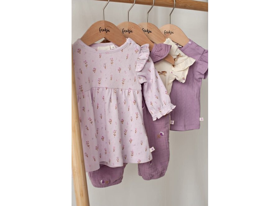 Top pointelle rib - Flower Ranch - Violet