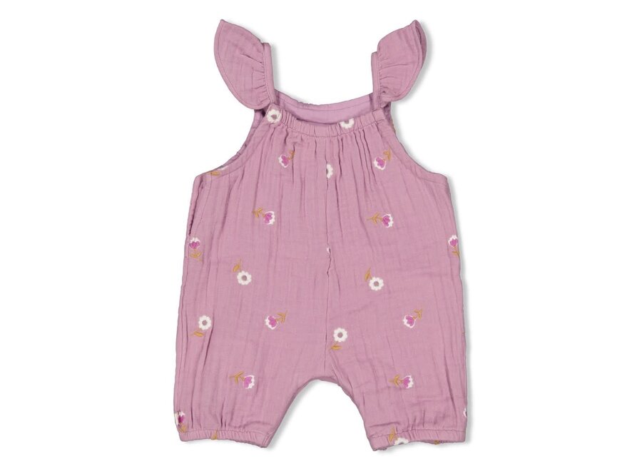Jumpsuit mousseline AO embroidery - Flower Ranch - Violet
