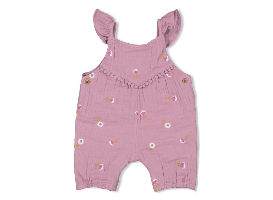 Jumpsuit mousseline AO embroidery - Flower Ranch - Violet