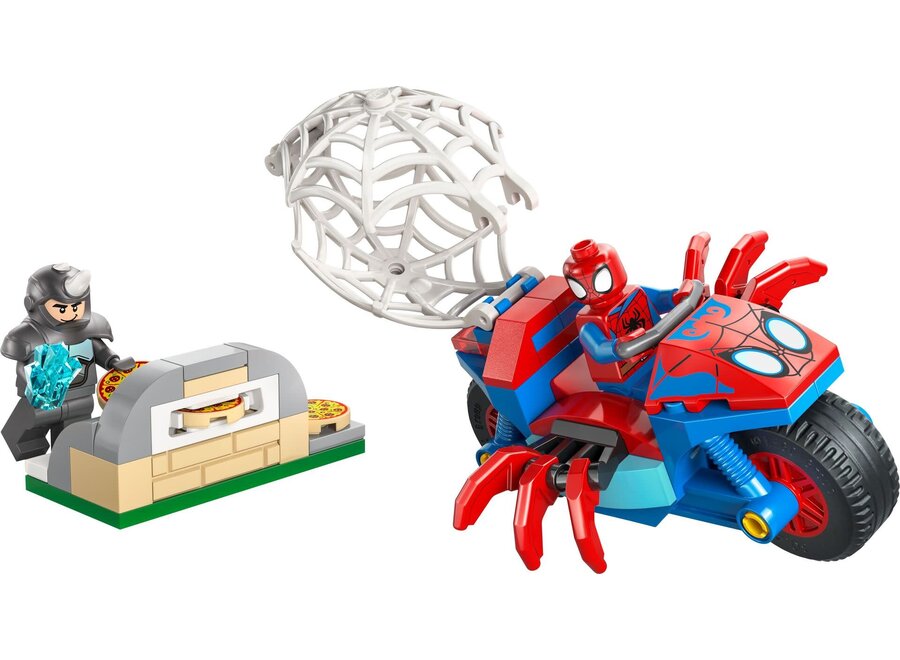 Lego Marvel - Spidey op zijn motor vs. Rhino