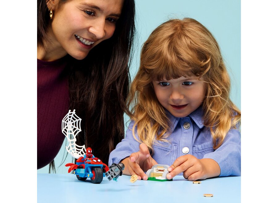 Lego Marvel - Spidey op zijn motor vs. Rhino