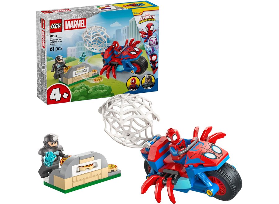 Lego Marvel - Spidey op zijn motor vs. Rhino